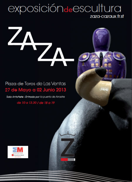 AFFICHE ZAZA EXPO  LAS VENTAS JUIN 2013